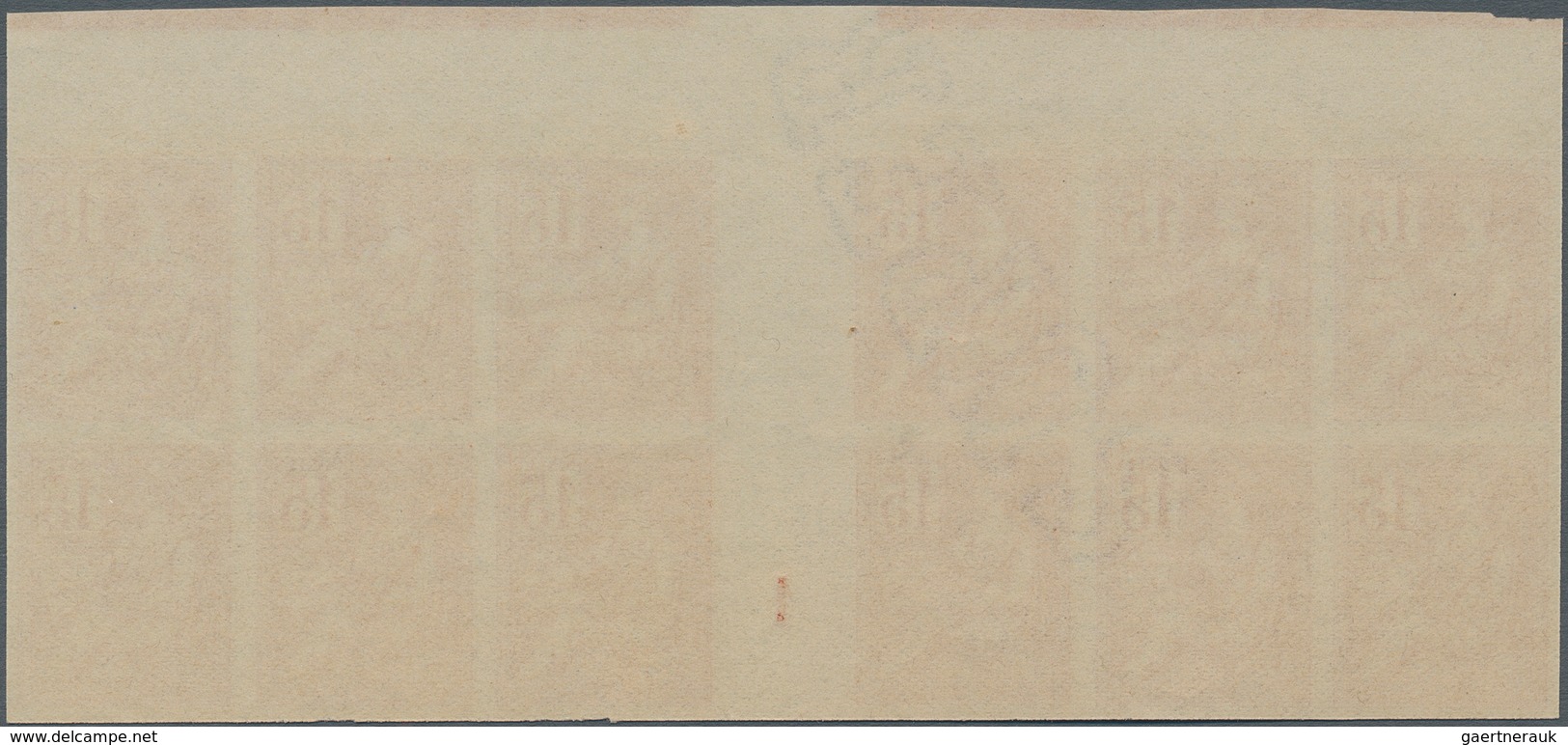 Frankreich: 1900, Mouchon 15c. Orange, Essay In Issued Colour And Design On Ungummed Paper With Wate - Other & Unclassified