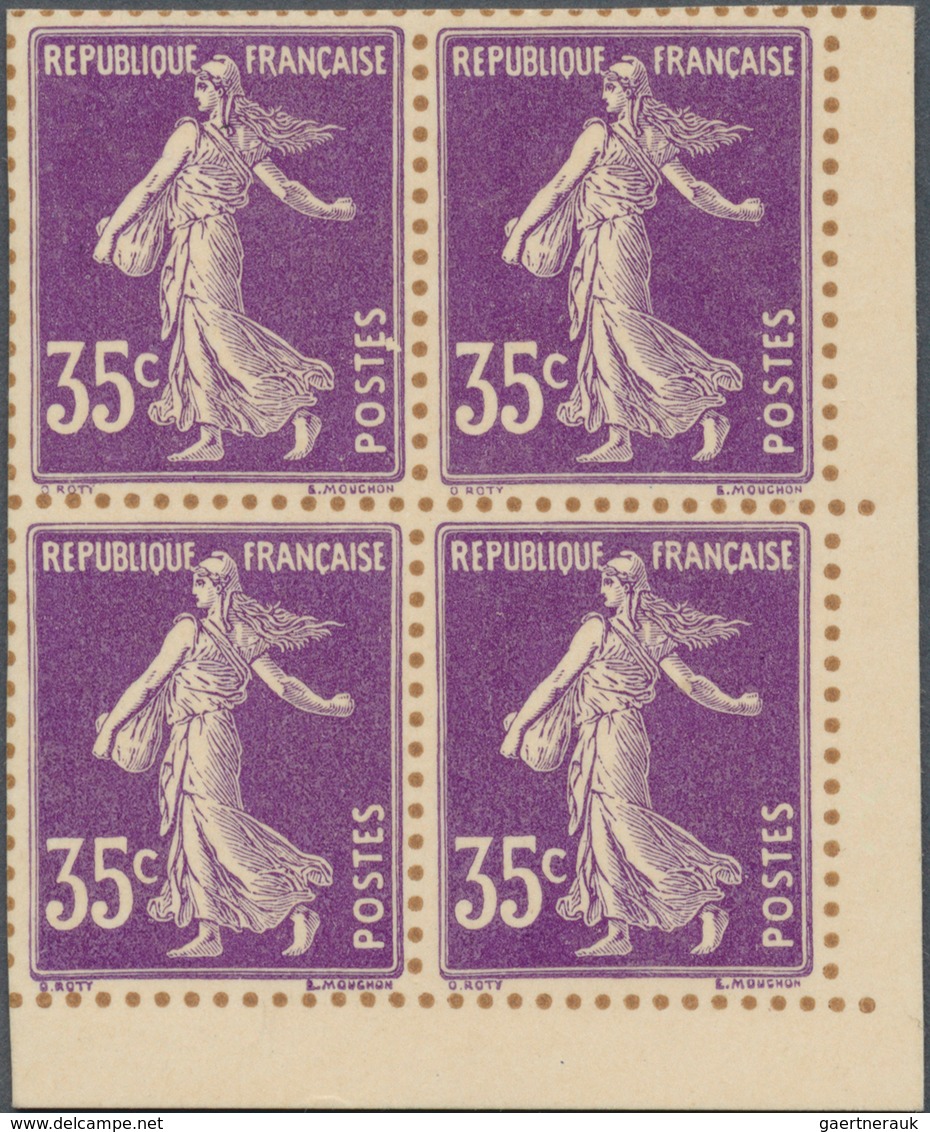Frankreich: 1906, 35c. Violet "Semeuse Camee", Special Edition On Bristol With Indicated Perforation - Sonstige & Ohne Zuordnung