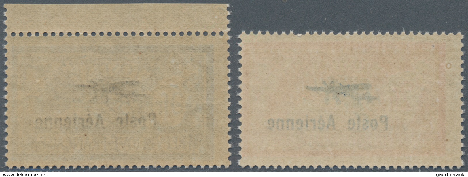 Frankreich: 1927, International Flight And Navigation Exhibition, 2 Fr And 5 Fr With Overprint "Post - Other & Unclassified