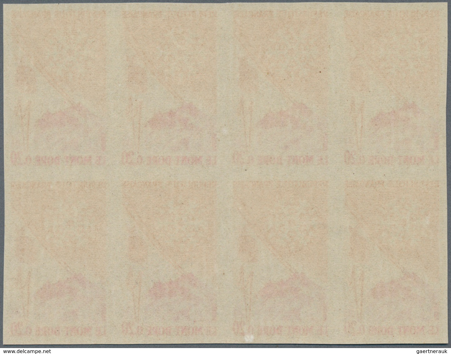 Frankreich: 1961, Mont-Dore With Funicular 0.20fr. IMPERFORATE Block Of Eight, Mint Never Hinged. Ma - Sonstige & Ohne Zuordnung