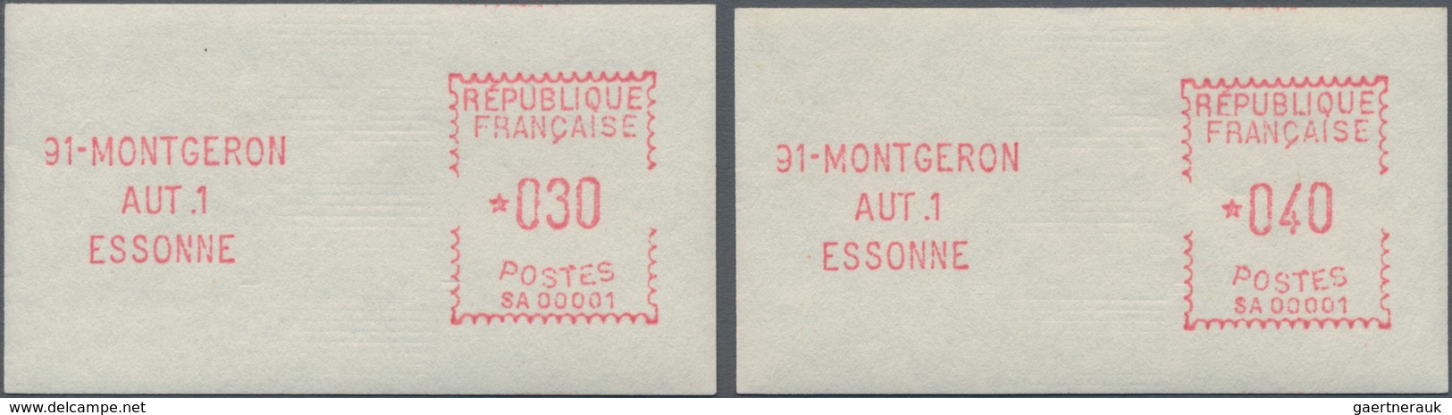 Frankreich - Automatenmarken: 1969, 16 April, Montgeron, 30c. And 40c., Two Values, Mint Never Hinge - Other & Unclassified