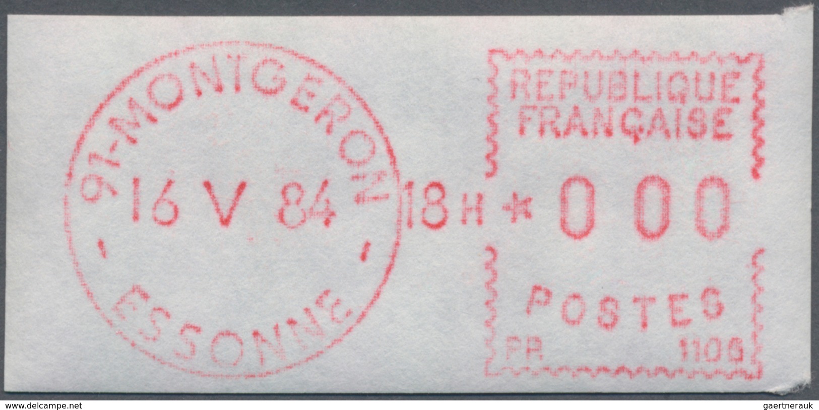 Frankreich - Automatenmarken: 1970, Montgeron "SA 00001", 0.30fr. Type 2 In Combination With 2x0.20f - Other & Unclassified