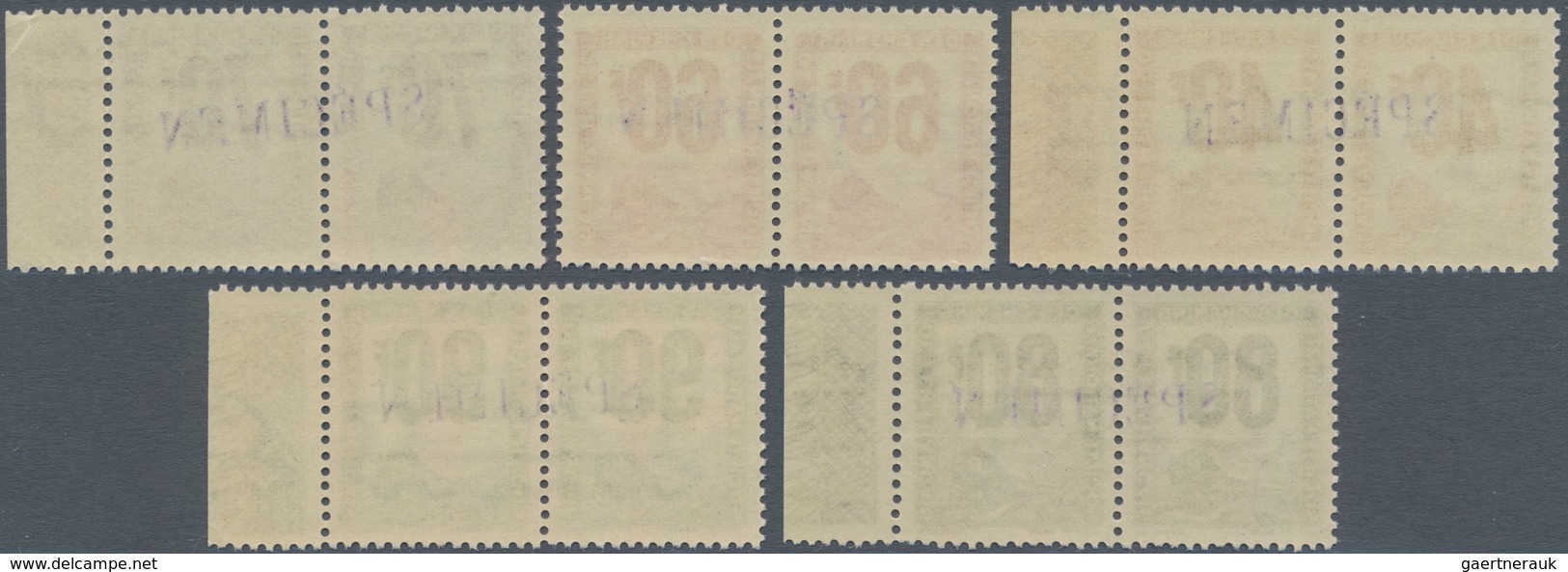 Frankreich - Postpaketmarken: 1944/1947, Parcel Post Stamps (train With Steam Locomotive - Societe N - Other & Unclassified