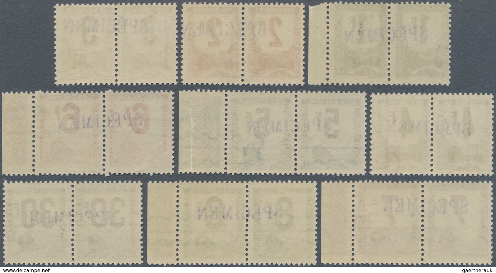 Frankreich - Postpaketmarken: 1944/1947, Parcel Post Stamps (train With Steam Locomotive - Societe N - Other & Unclassified