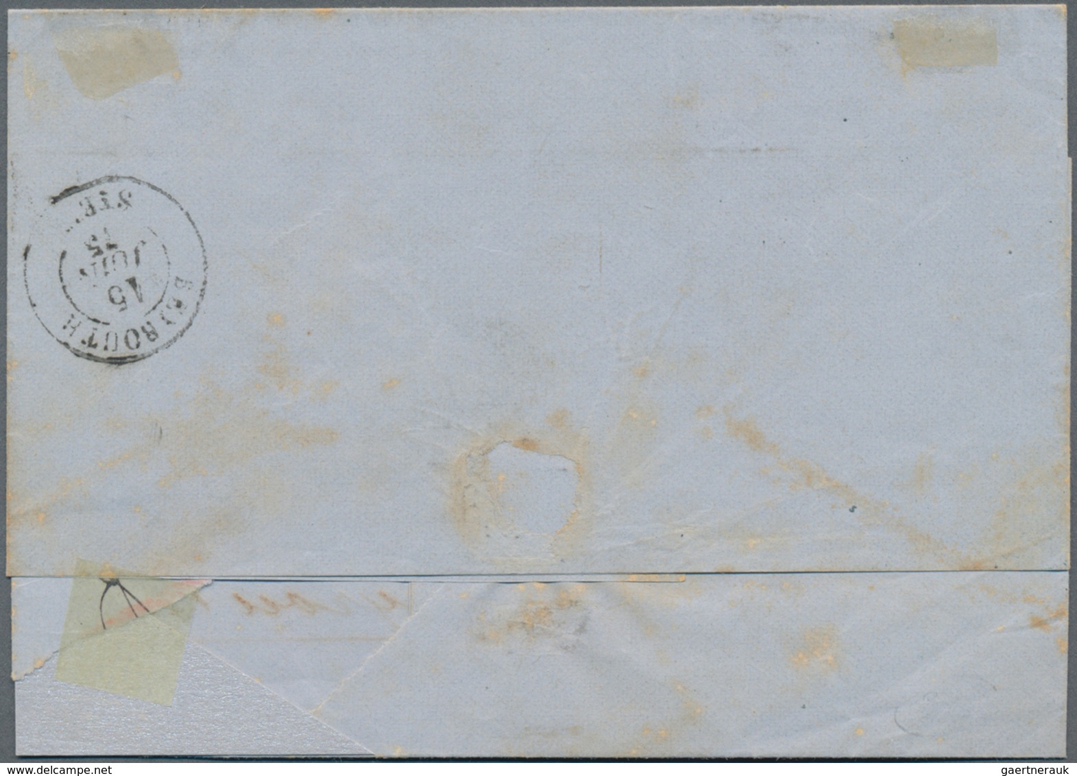 Französische Post In Ägypten - Alexandria: 1871/1875, 80 C Rose-carmine Napoléon Lauré, Tied By Nume - Andere & Zonder Classificatie