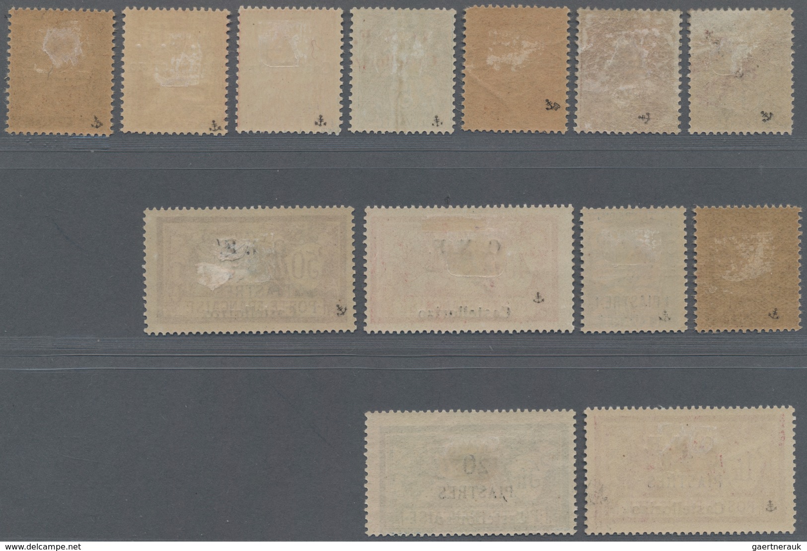 Französische Besetzung I. WK - Castellorizo: 1920, "O.N.F." Overprints, 1c.-20p. On 5fr., Complete S - Andere & Zonder Classificatie