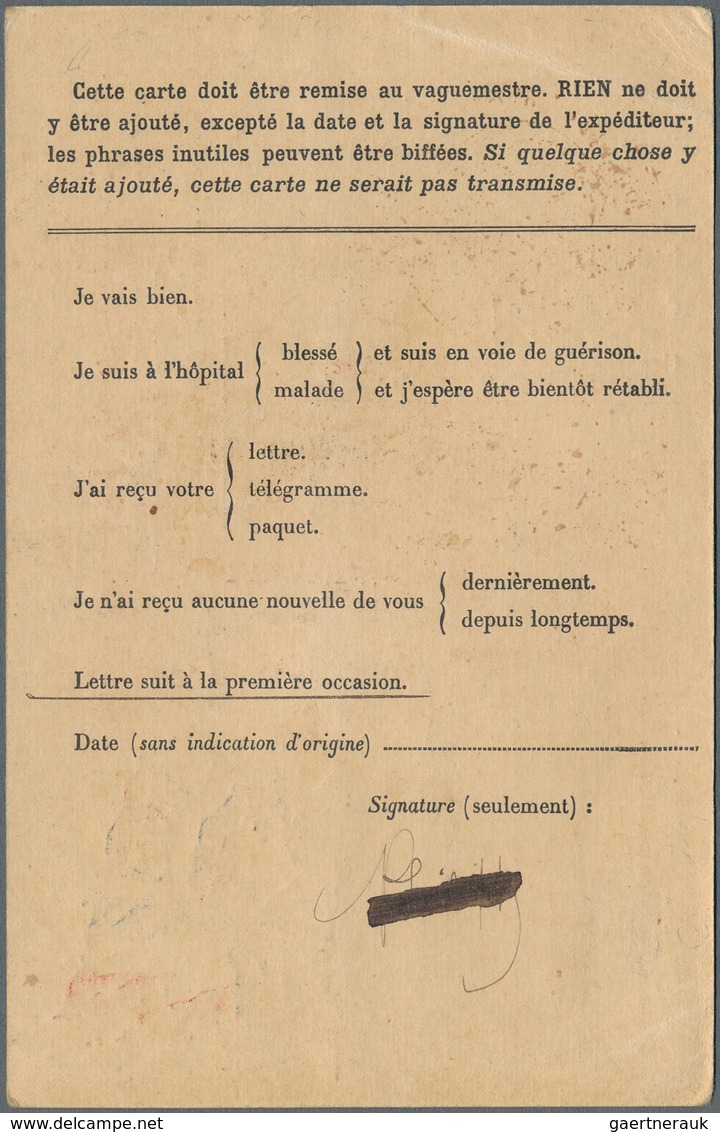 Französische Besetzung I. WK - Insel Ruad: 1916, 1pi. On 25c. Blue, Single Franking On Military Mail - Sonstige & Ohne Zuordnung