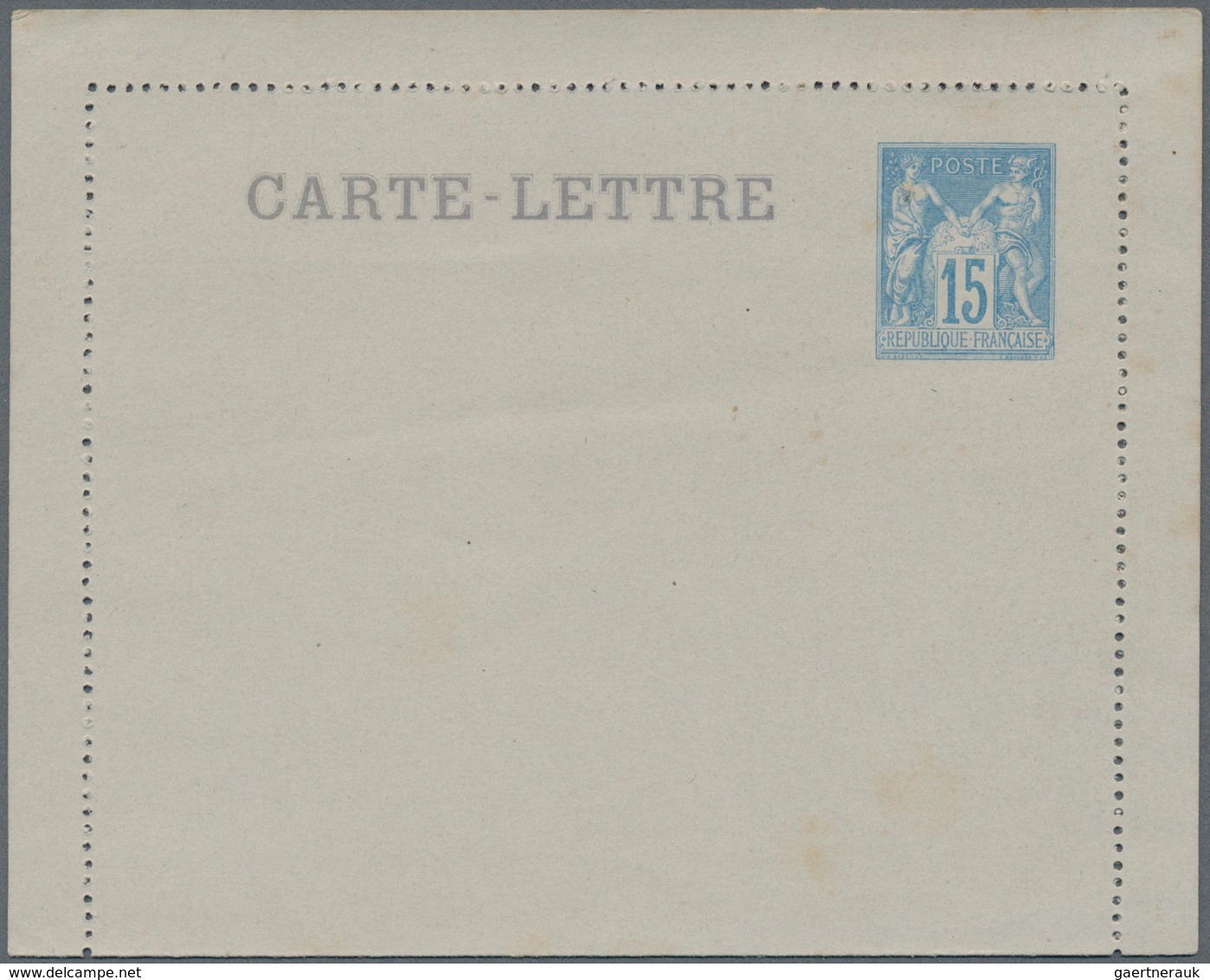 Frankreich - Ganzsachen: 1890s (approx). Lot Of 3 Letter Cards 15c Sage. Different Colours (rose, Gr - Andere & Zonder Classificatie