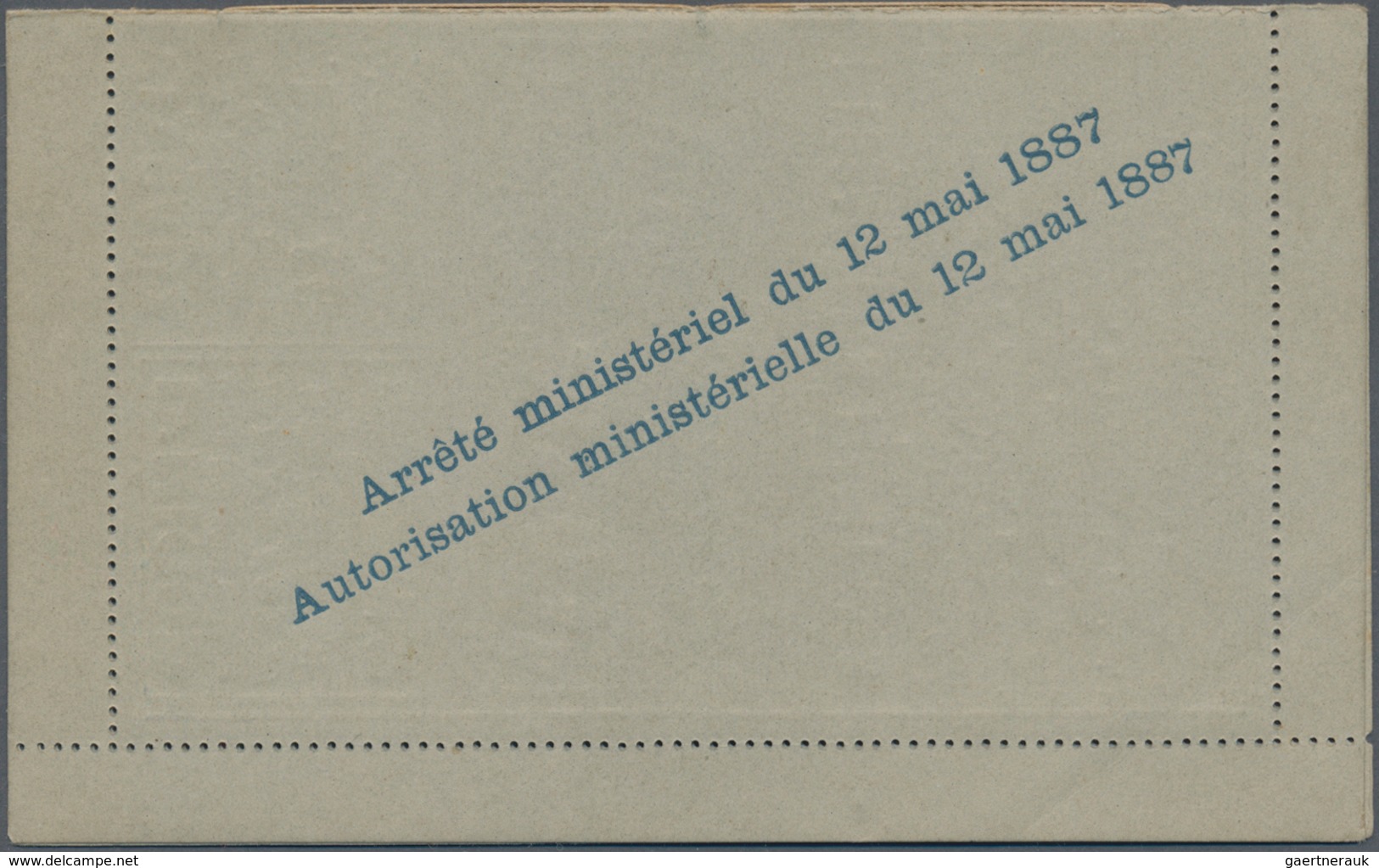 Frankreich - Ganzsachen: 1890 (approx.), France. Advertising Letter Card 15c Sage With Illustrated A - Sonstige & Ohne Zuordnung