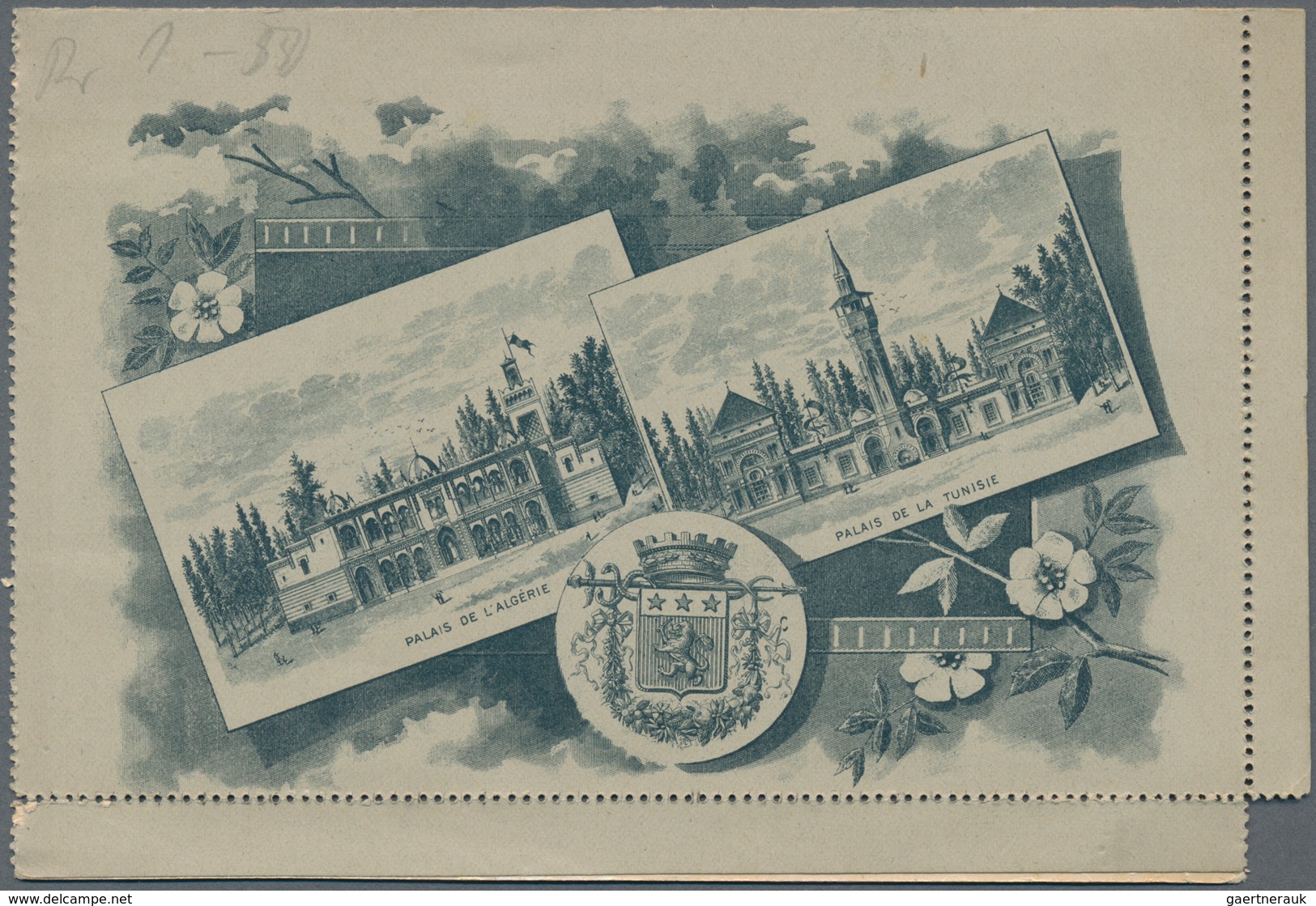 Frankreich - Ganzsachen: 1894. Letter Card 15c Sage "Exposition Universelle Lyon 1894" With Magnific - Andere & Zonder Classificatie