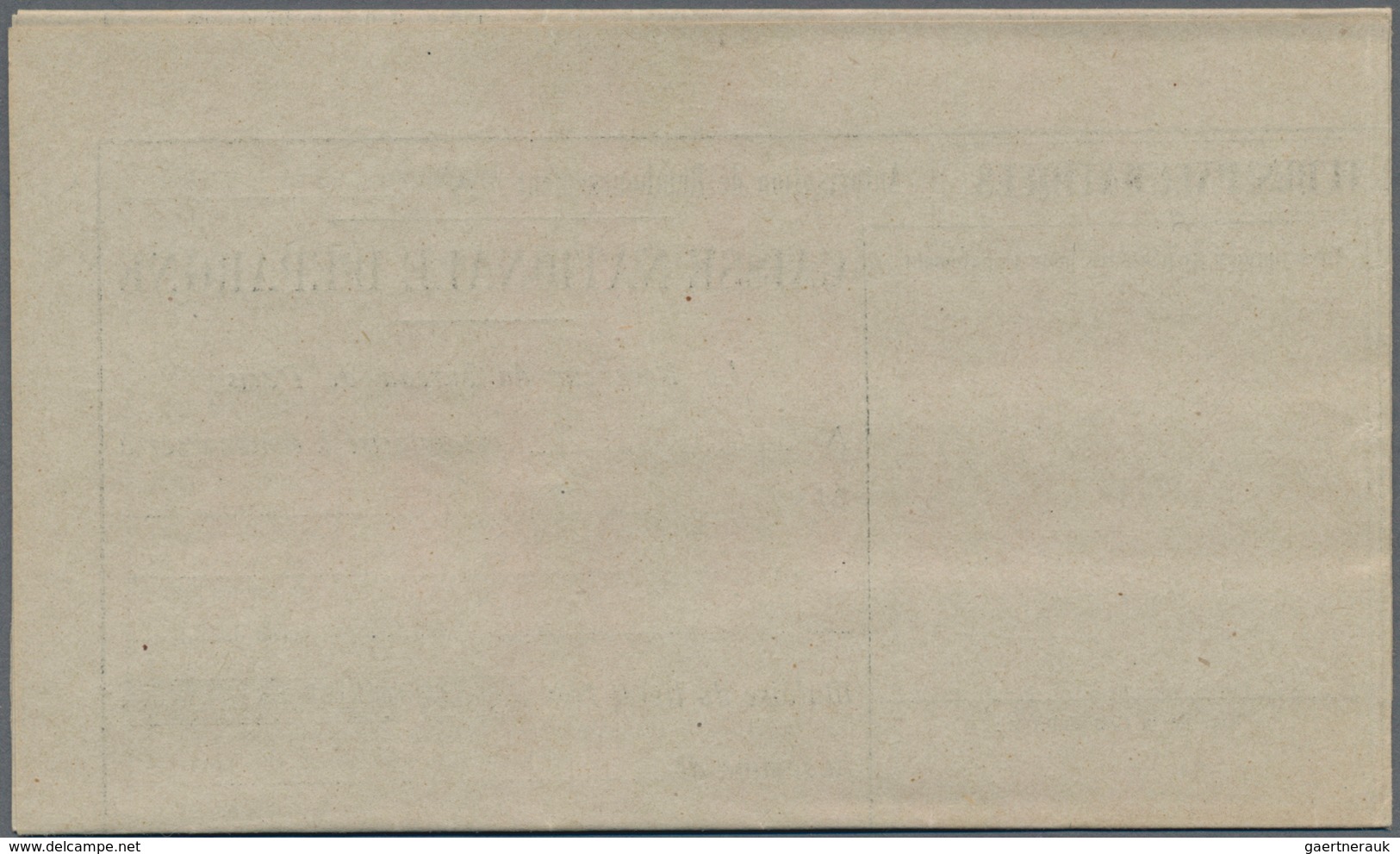 Frankreich - Ganzsachen: 1914, 30c Black "Postes Et Télégraphes" Postal Stationery Folded Letter Wit - Andere & Zonder Classificatie