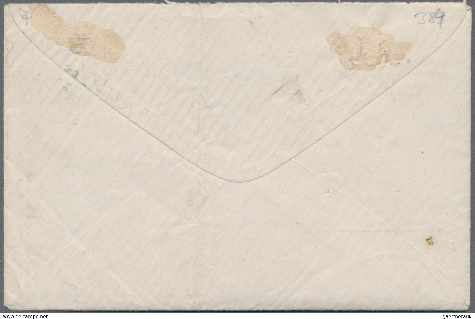 Frankreich - Ballonpost: 1870, 20 C Blue Ceres With Star Cancel "26" On Cover With Text (long Report - 1960-.... Briefe & Dokumente