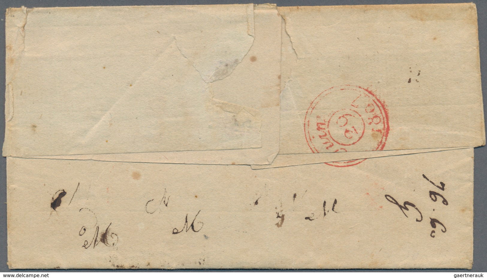 Frankreich - Besonderheiten: 1807, "COLONIES PAR BORDEAUX" Rare Two-liner On Folded Letter Without T - Other & Unclassified