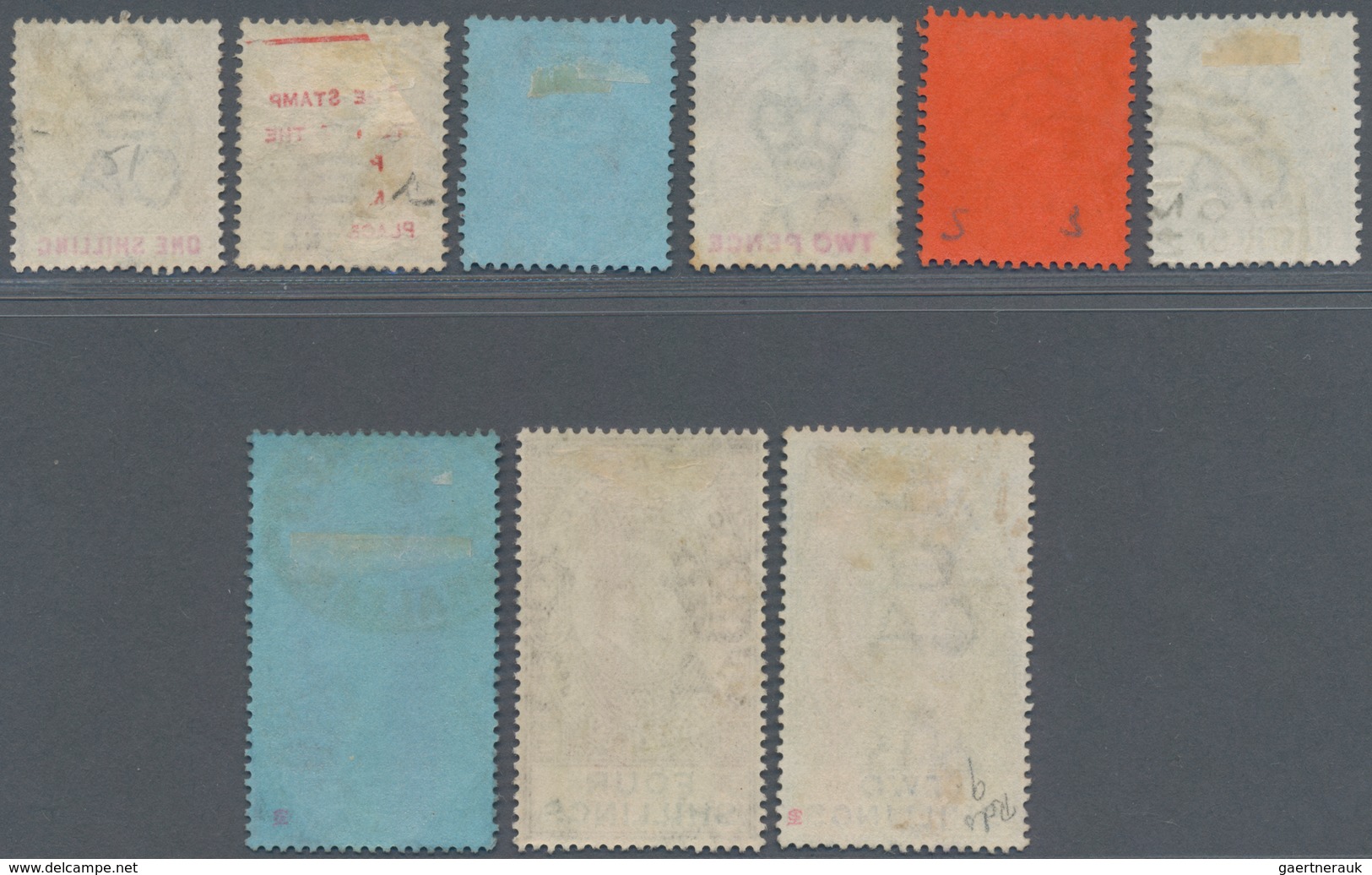 Gibraltar: 1903 KEVII. Short Set Of Nine Up To 8s., All Used, The Top Values Canclled By Gibraltar R - Gibraltar