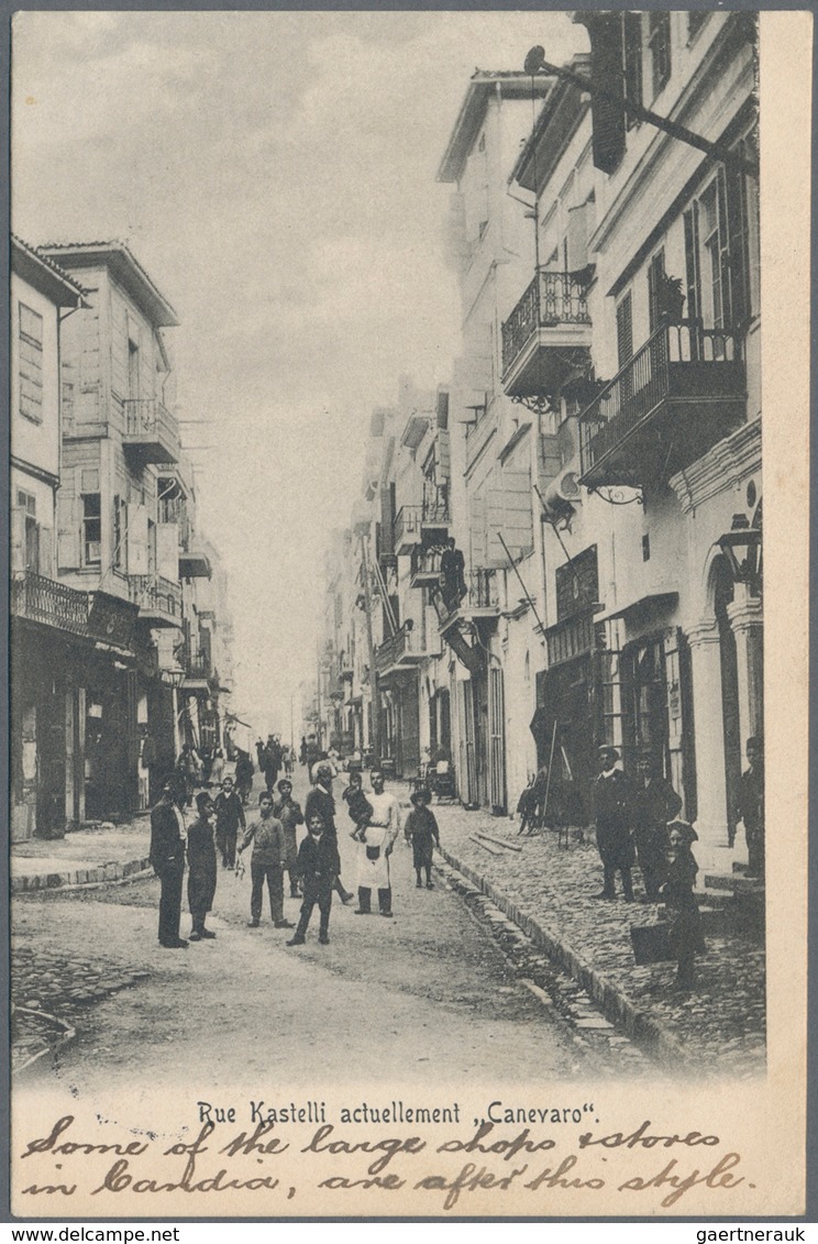 Griechenland - Besonderheiten: 1907, CRETE, Franked Postcard Of The British Occupation Troops From I - Andere & Zonder Classificatie