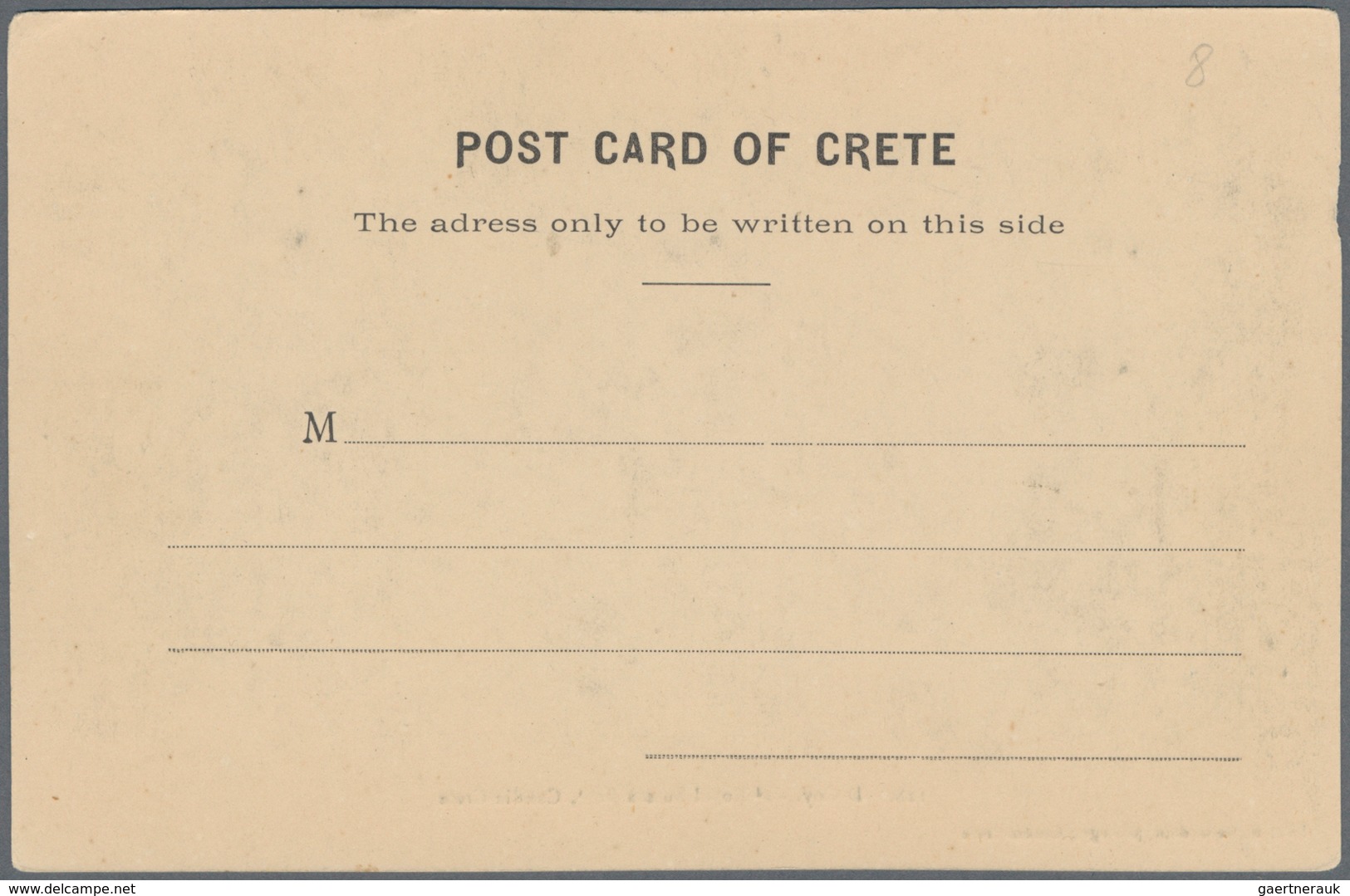Griechenland - Besonderheiten: 1907, CRETE, Franked Postcard Of The British Occupation Troops From I - Andere & Zonder Classificatie