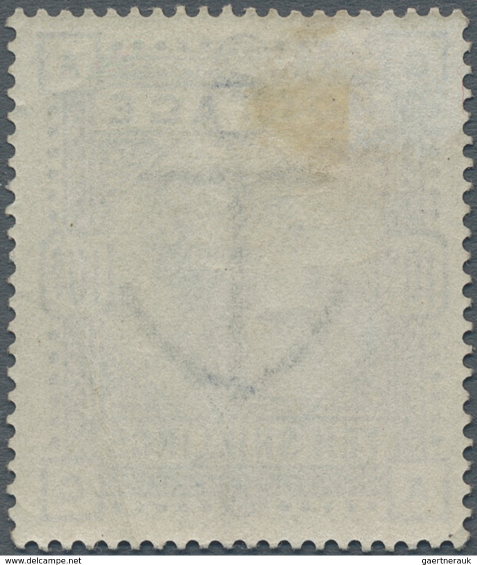 Großbritannien: 1883, 10s. Ultramarine, Wm. Anchor, Lettered A-G, Fresh Colour And Well Perforated, - Altri & Non Classificati