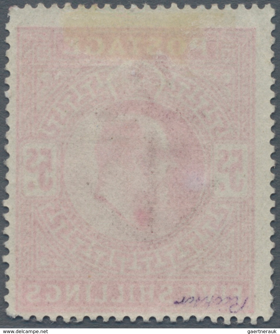 Großbritannien: 1902/1913, KEVII 5s. Carmine, Fresh Colour And Well Perforated, Mint Original Gum Wi - Sonstige & Ohne Zuordnung