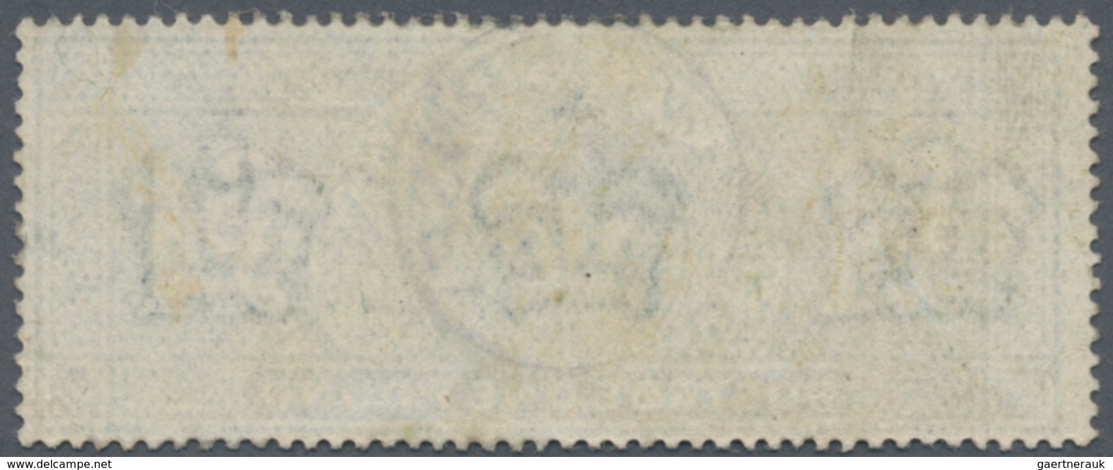 Großbritannien: 1902, KEVII £1 Dull Blue-green Wmk. Three Imperial Crowns Fine Used With Light 'GUER - Other & Unclassified