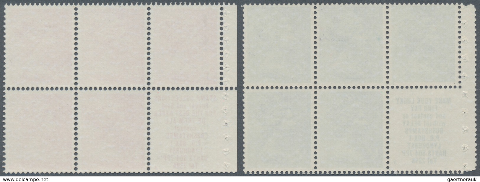 Großbritannien - Zusammendrucke: QV Booklets Panes 1/2 D And 2 1/2 D, Both With Missing Phosphor. SG - Other & Unclassified