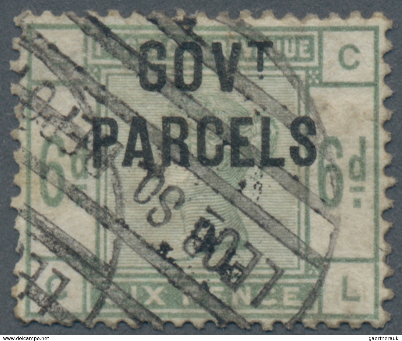 Großbritannien - Dienstmarken: 1886, Govt.Parcels, QV 6d. Dull Green, Relatively Fresh Colour, Fine - Dienstmarken