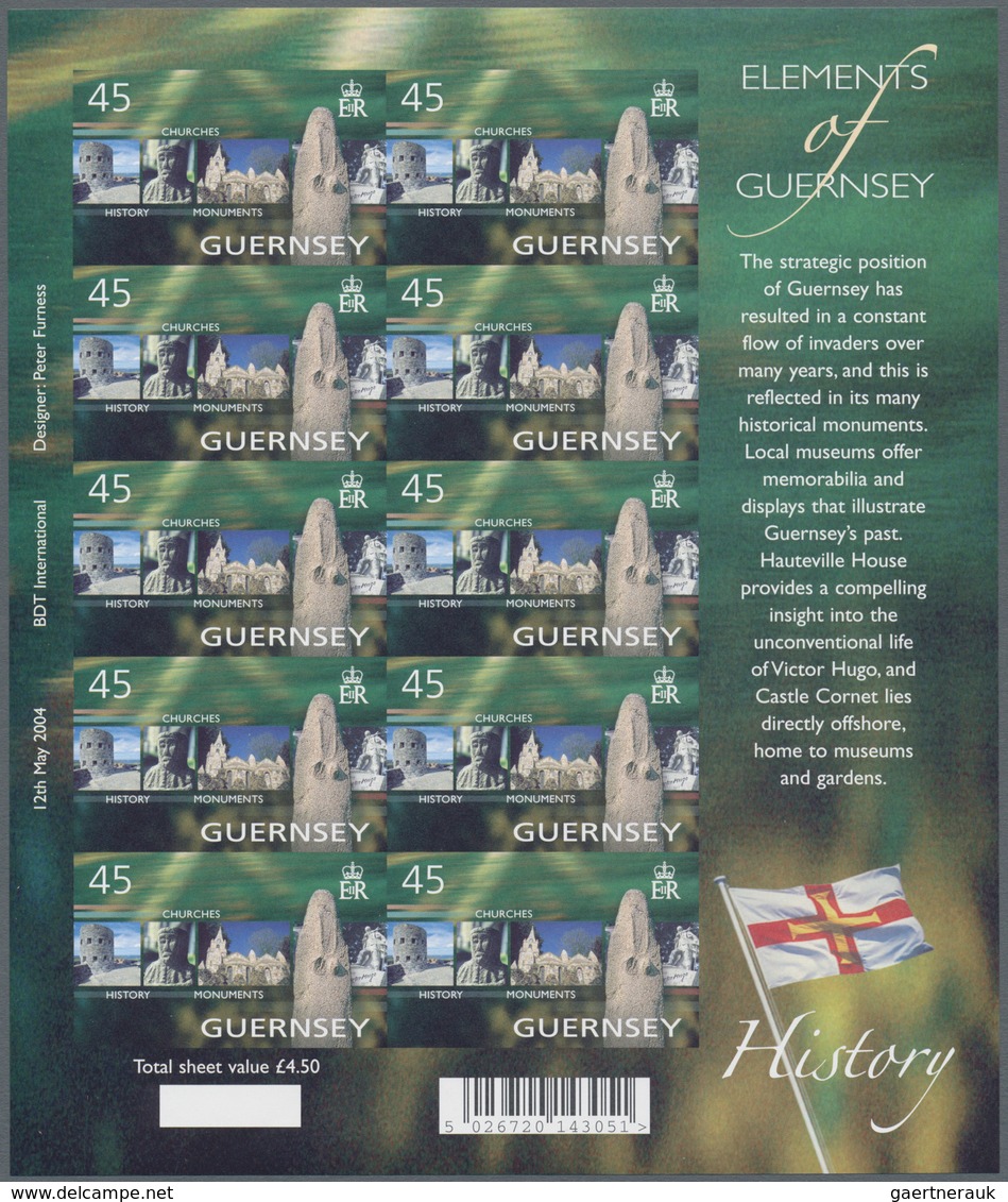 Großbritannien - Guernsey: 2004, 45 P. "Europe - Tourism - Holidays Historical Buildings", Mint Neve - Guernesey