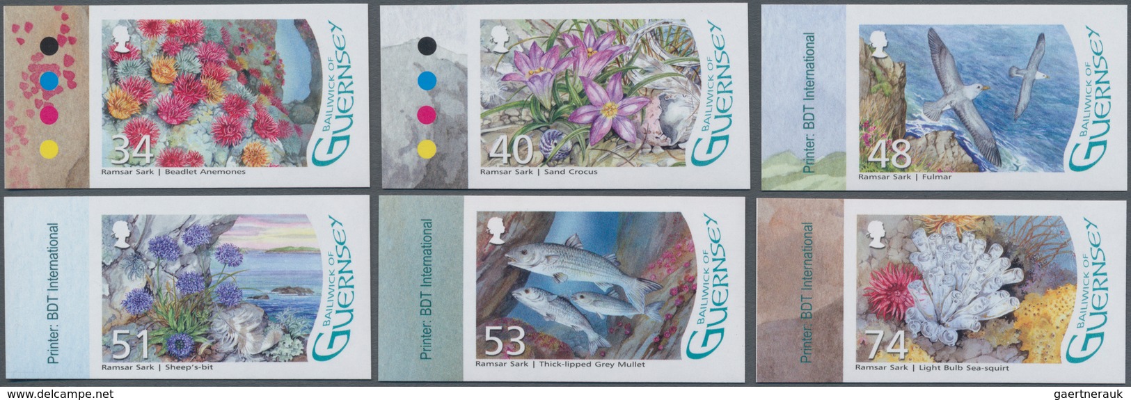Großbritannien - Guernsey: 2008, 6 Values "Wetlands", Perfect Mint Never Hinged As Rare Decorative I - Guernsey