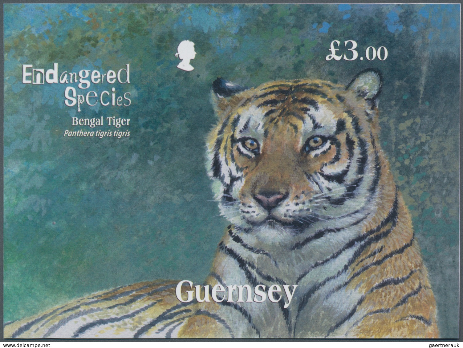 Großbritannien - Guernsey: 2012. IMPERFORATE Souvenir Sheet For The Issue "Endangered Species" Showi - Guernsey