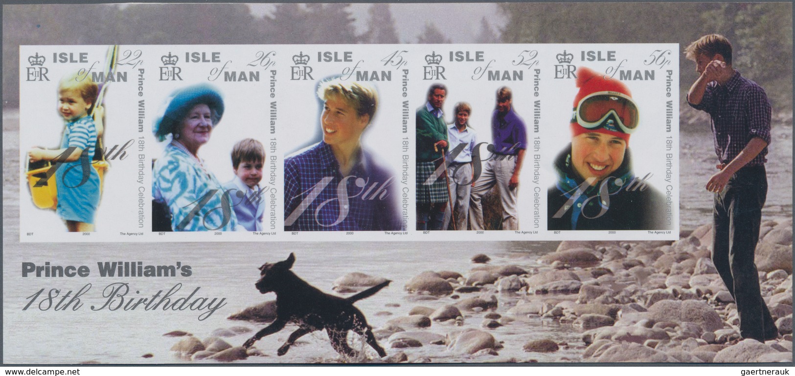 Großbritannien - Isle Of Man: 2000. IMPERFORATE Souvenir Sheet "18th Birthday Of Prince William Of E - Man (Insel)