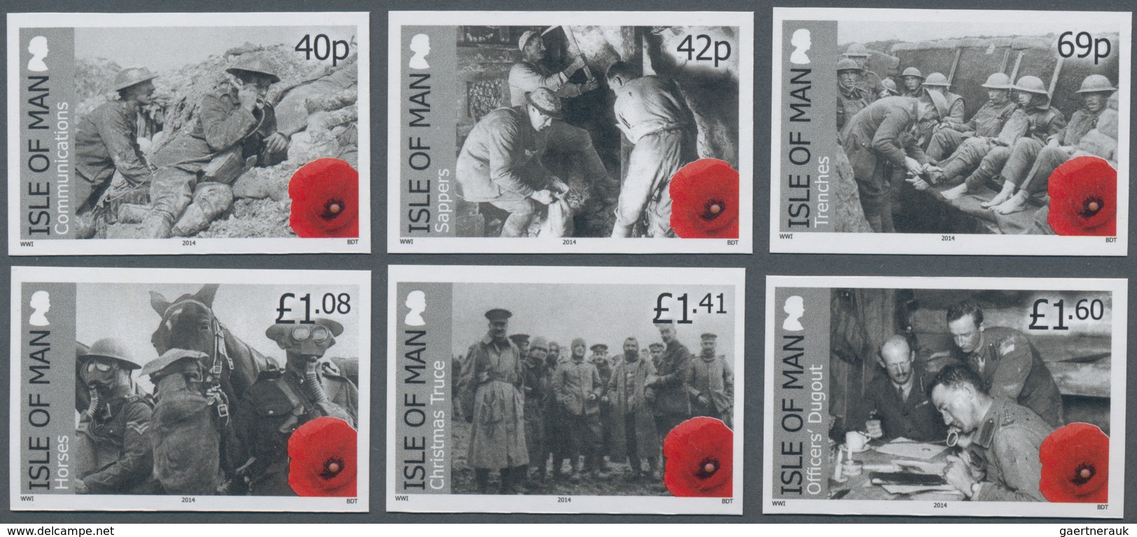 Großbritannien - Isle Of Man: 2014. Complete Set "100th Anniversary Of The Outbreak Of The First Wor - Man (Eiland)