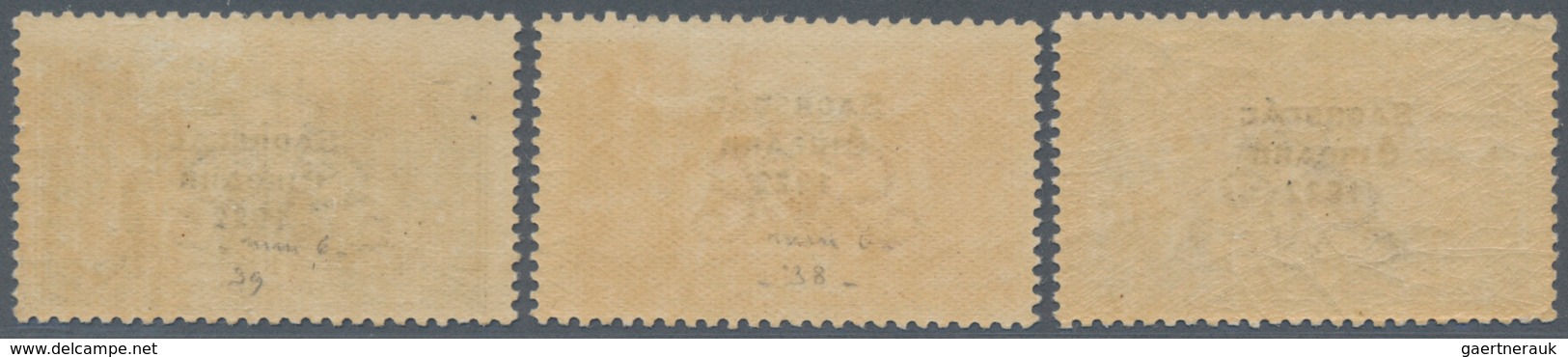 Irland: 1922, December, "Saorstat" Overprints By Thom With Wide Year Date, 2s.6d. Brown, 5s. Rose-ca - Brieven En Documenten