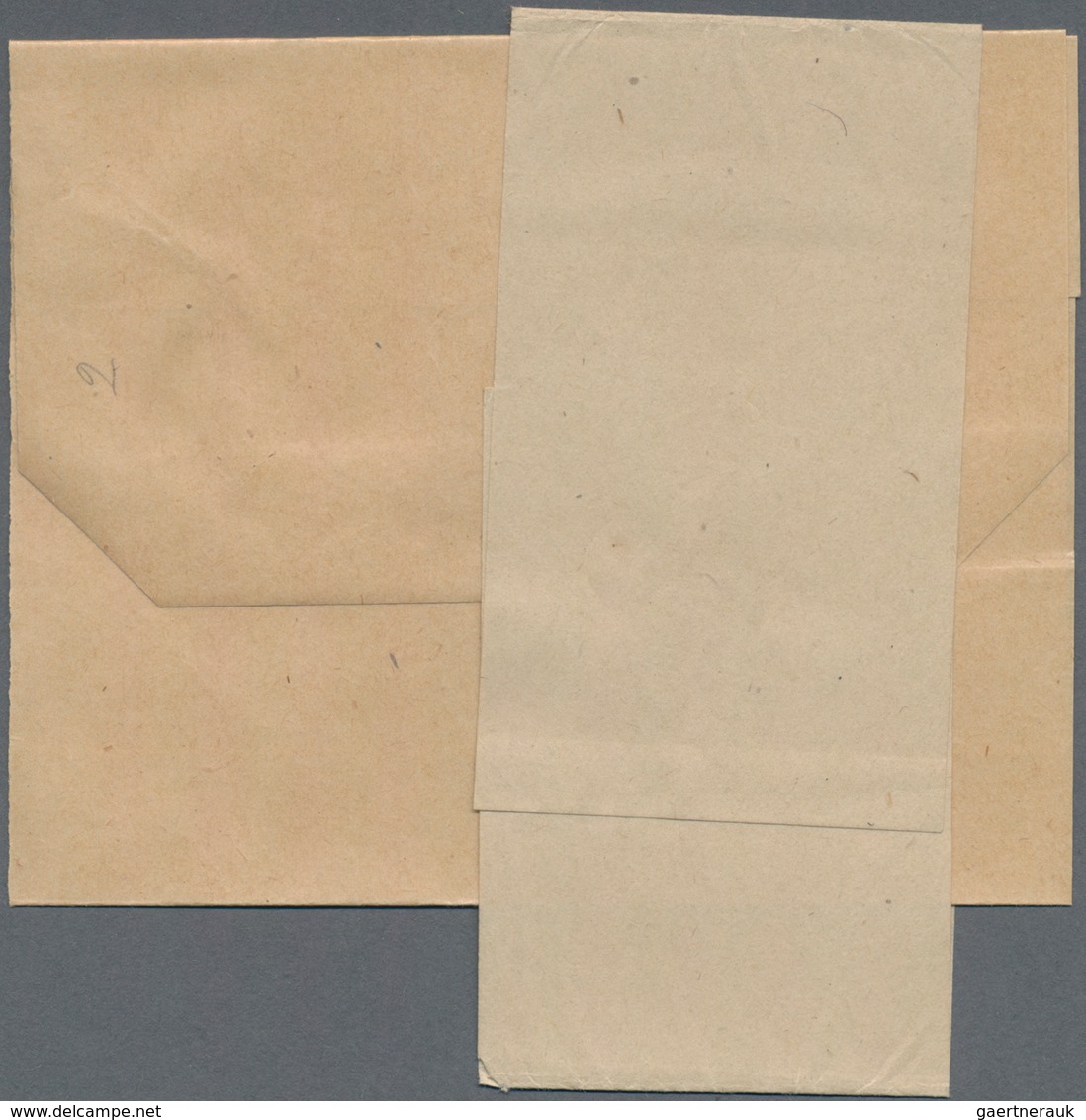 Irland - Ganzsachen: 1924, 1/2 Pg Green And 1 Pg Red Each Wrapper Unused (folded) + Original Post Ba - Postal Stationery