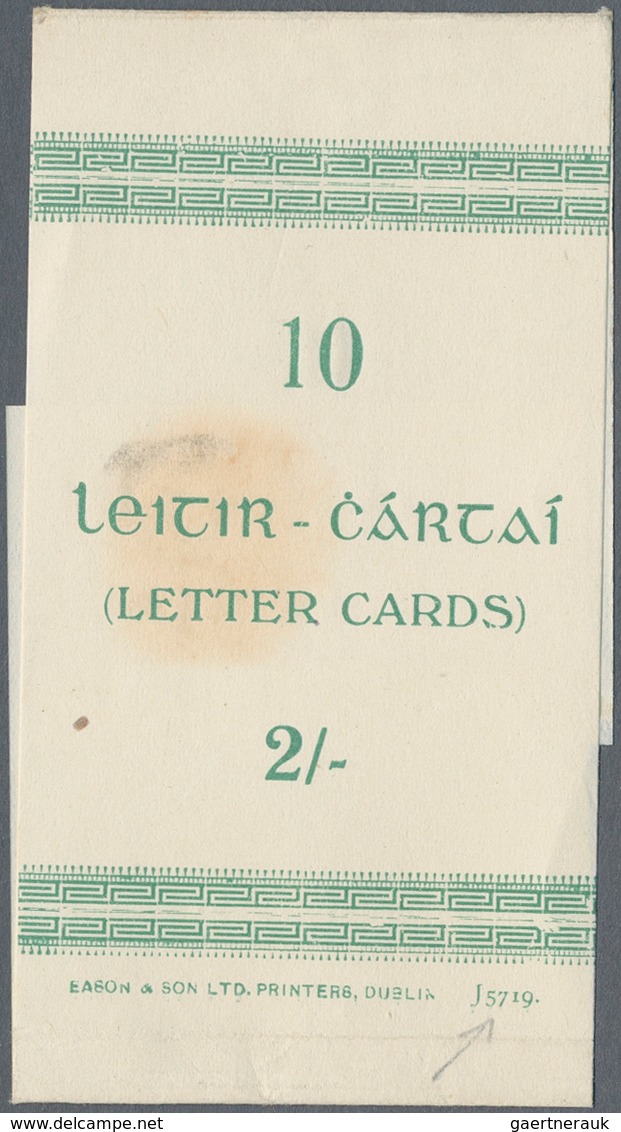 Irland - Ganzsachen: 1924/1934, 2 Pg Dark-green Postal Stationery Letter Card, Unused + Original Wra - Postal Stationery