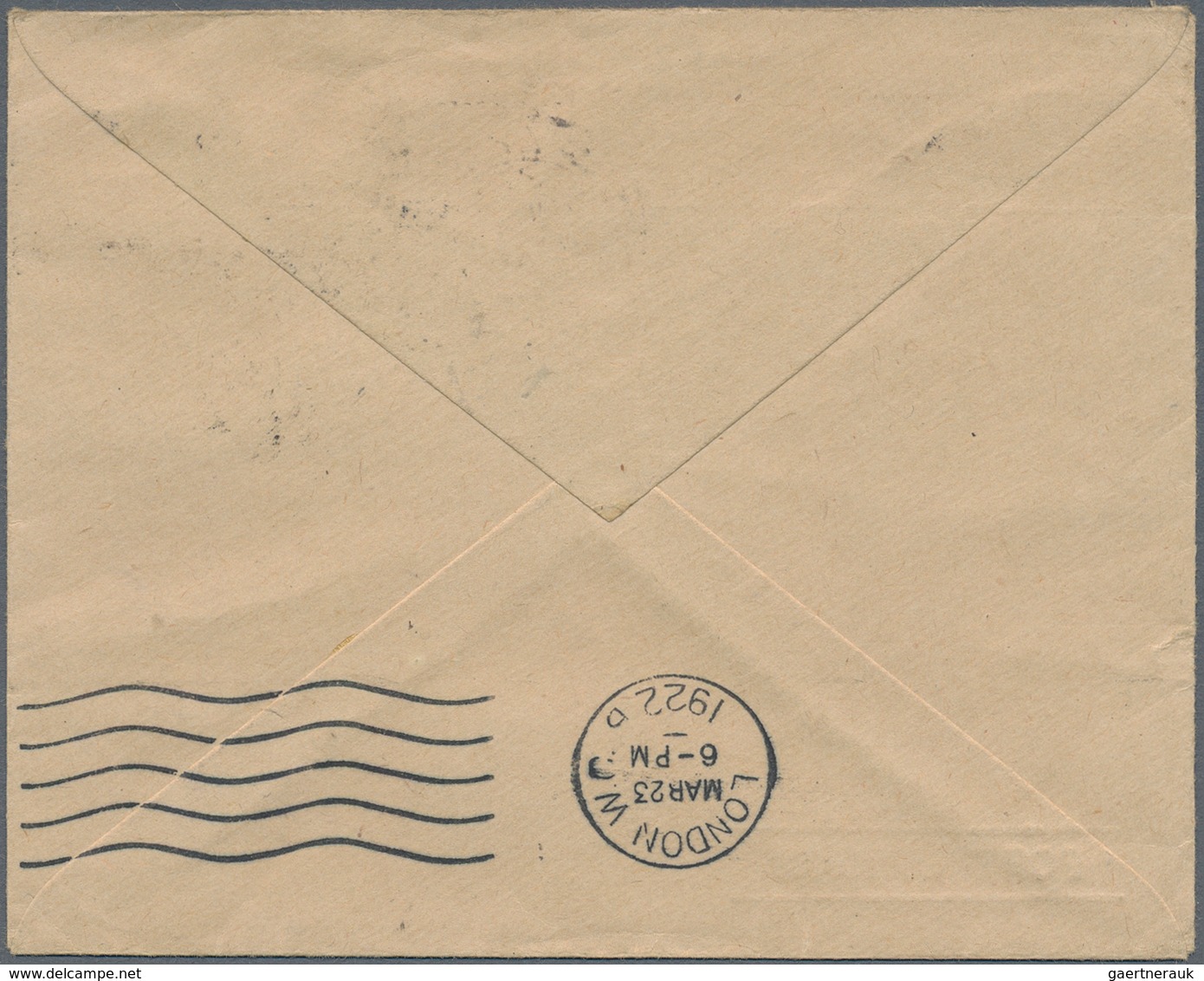 Irland - Besonderheiten: 1922, "On His Majesty's Service." Form Envelope (text Deleted) With Oval Ha - Autres & Non Classés