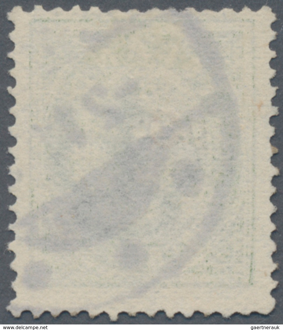 Island: 1897 Provisional 3 On 5a. Green, PERF 14x13½, Overprinted "3" In Red And Small "prir" In Bla - Andere & Zonder Classificatie