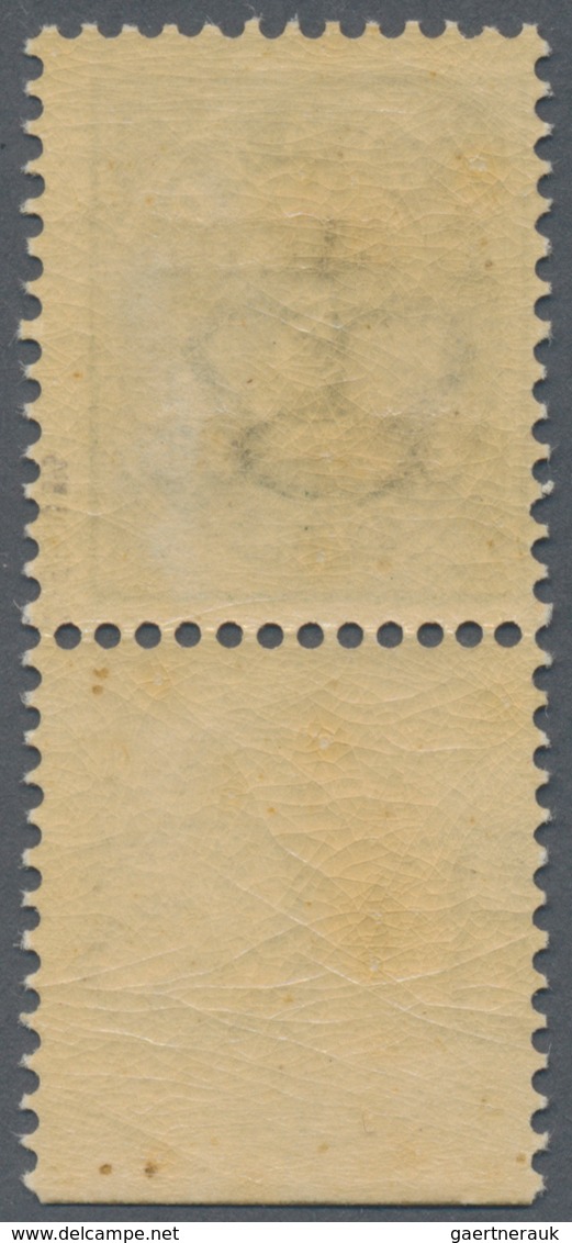Island: 1902-03 5a. Green With Bottom Sheet Margin, Perf 12¾, With BLACK OVERPRINT "Í GILDI/'02-'03" - Other & Unclassified
