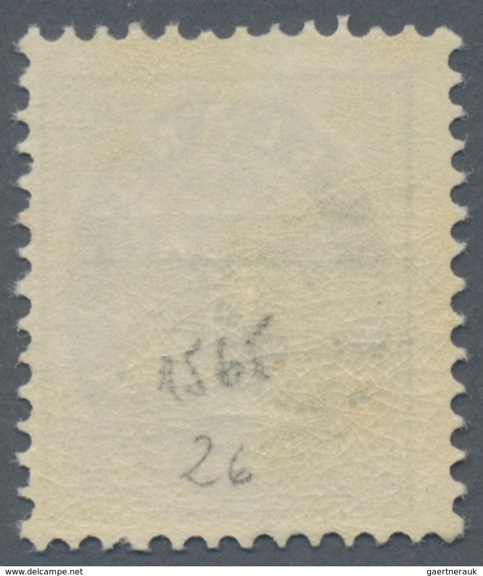 Island: 1902-03 6a. Grey, Perf 12¾, Sheet Pos. 26, With BLACK OVERPRINT "Í GILDI/'02-'03", Mint Neve - Sonstige & Ohne Zuordnung