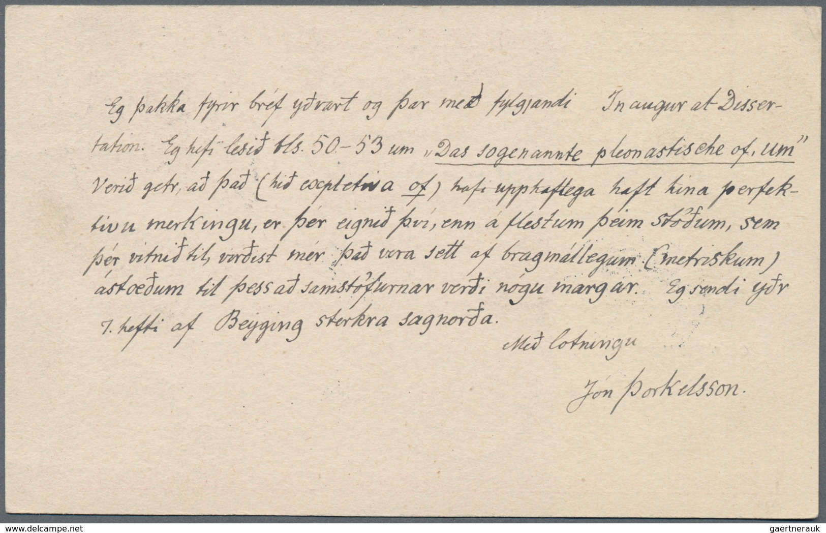 Island - Ganzsachen: 1880, 10 Aur Stationery Card In Two Different Types Sent With Text To Salzburg - Ganzsachen