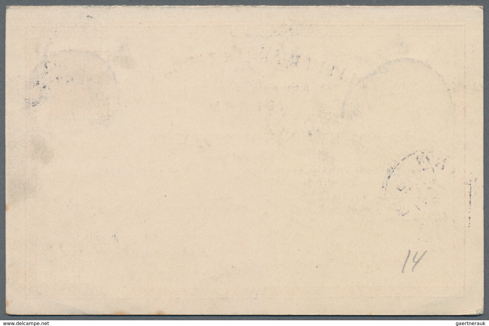 Island - Ganzsachen: 1890, 10 Aur Double Stationery Cards In Type "I" And "II" Sent Fron REYKJAVIK 1 - Postwaardestukken