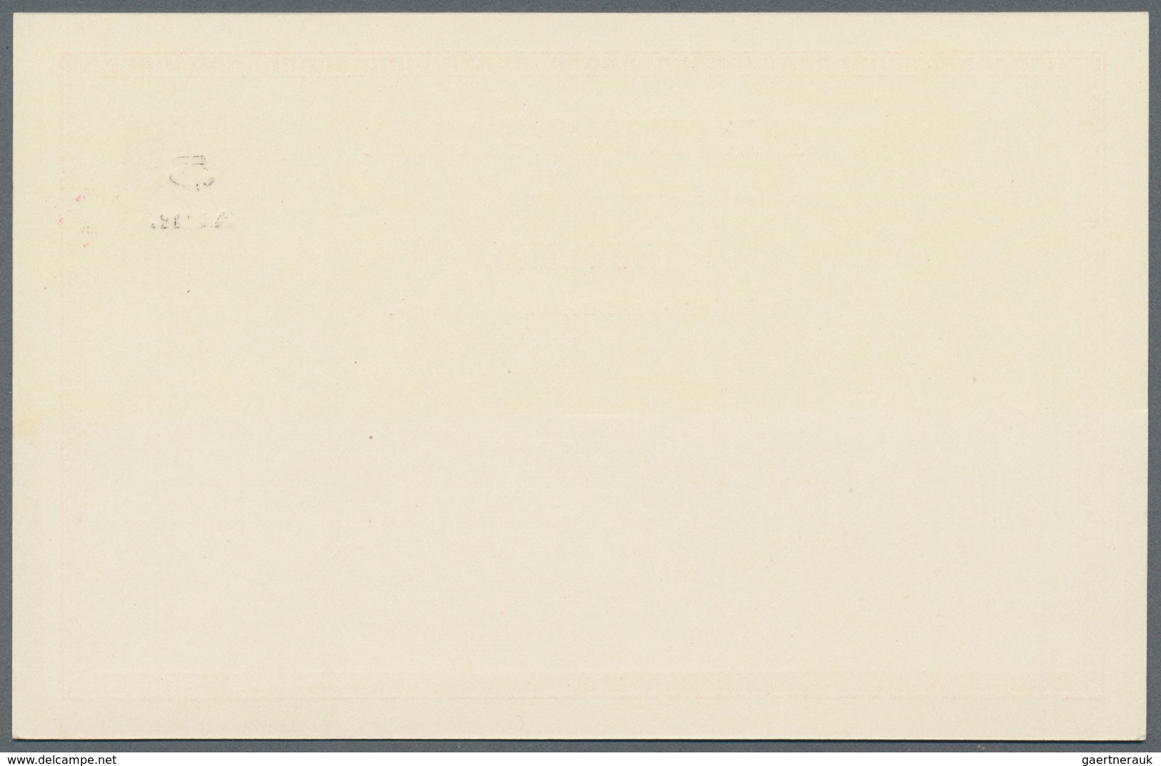 Island - Ganzsachen: 1919, 8 Aur Double Kings Stationery Card Unsed Overprinted With New Value "5 Au - Postwaardestukken