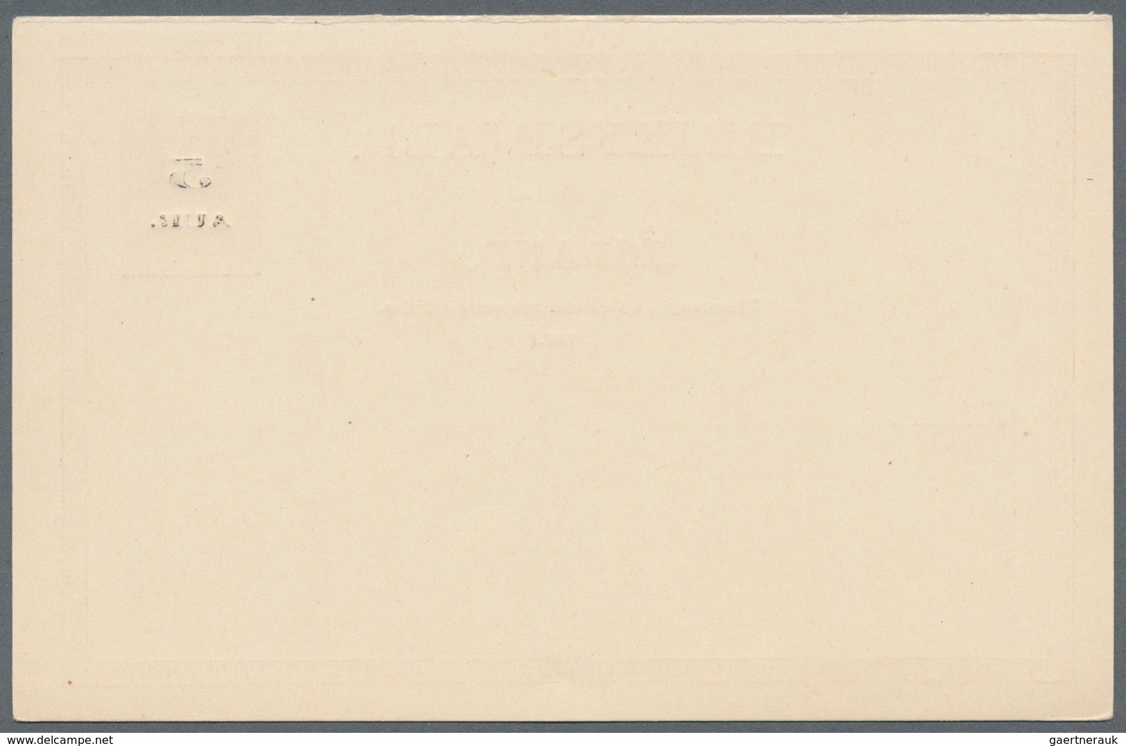 Island - Ganzsachen: 1919, 5 A On 8 A Postal Stationery Answer Card Unused, Was Sold Separately, Edi - Postwaardestukken