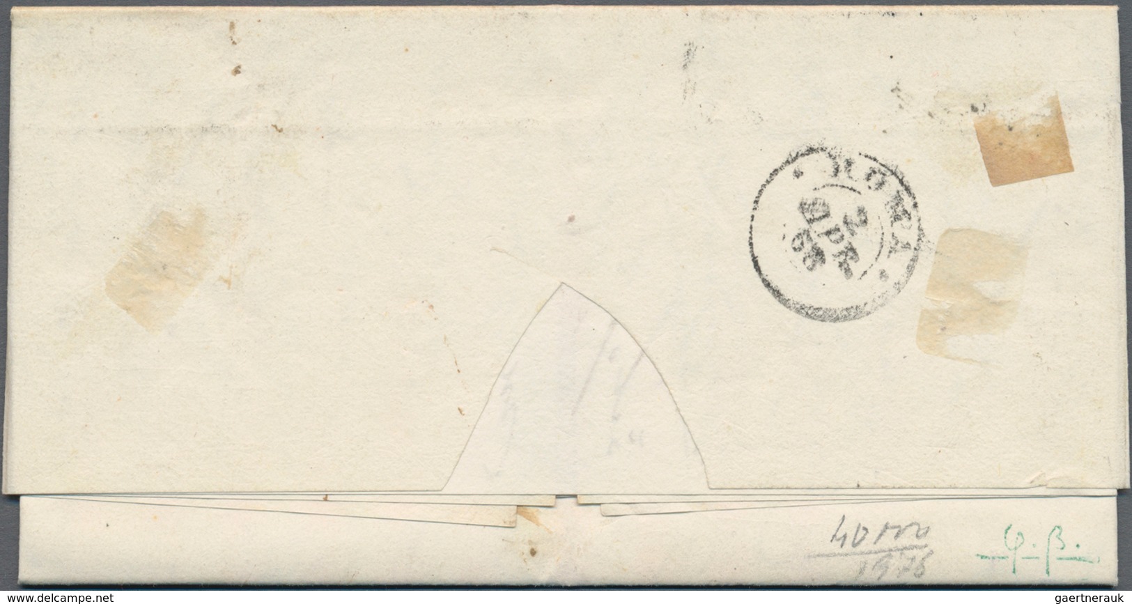 Italien - Altitalienische Staaten: Kirchenstaat: 1867. 20 C Black On Vermilion, Imperforated, Tied B - Kirchenstaaten