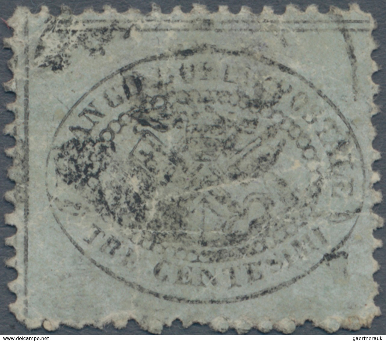 Italien - Altitalienische Staaten: Kirchenstaat: 1868, 3 Cent. Blish-grey, Perforated, Used. Certifi - Kirchenstaaten