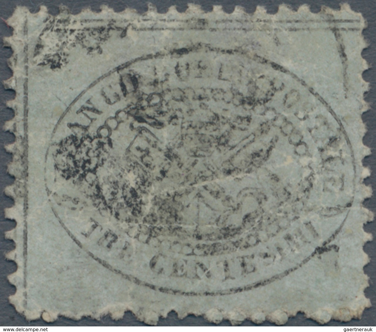 Italien - Altitalienische Staaten: Kirchenstaat: 1868, 3 Cent. Blish-grey, Perforated, Used. Certifi - Papal States