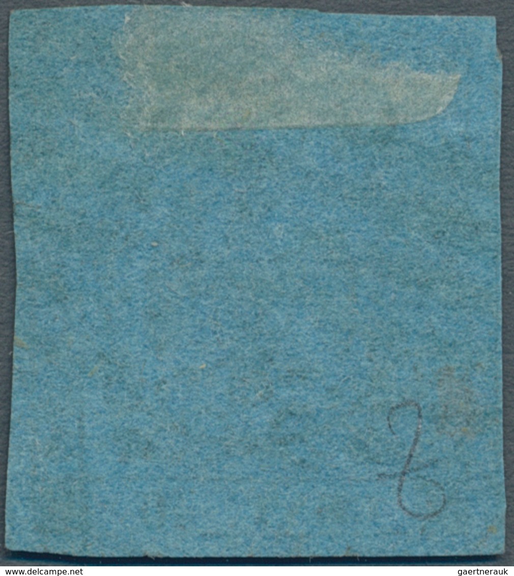 Italien - Altitalienische Staaten: Modena: 1852. 40 C. Black On Sky Blue ("celeste") Paper, Wide Mar - Modena