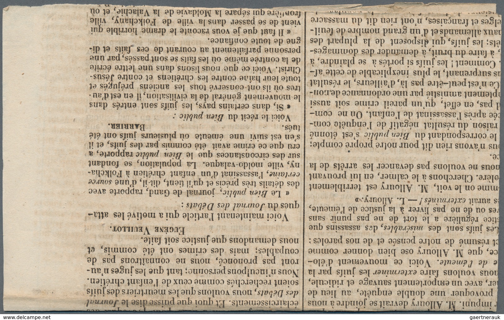 Italien - Altitalienische Staaten: Modena - Zeitungsstempelmarken: 1857, 10 C Black On Dark-lilac Pa - Modène