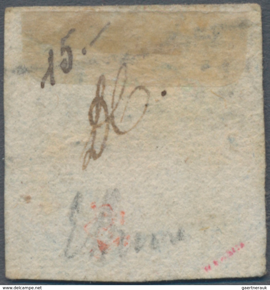 Italien - Altitalienische Staaten: Neapel: 1860: "Crocetta", 1/1 Tornese Blue, Used, Double Incision - Napels