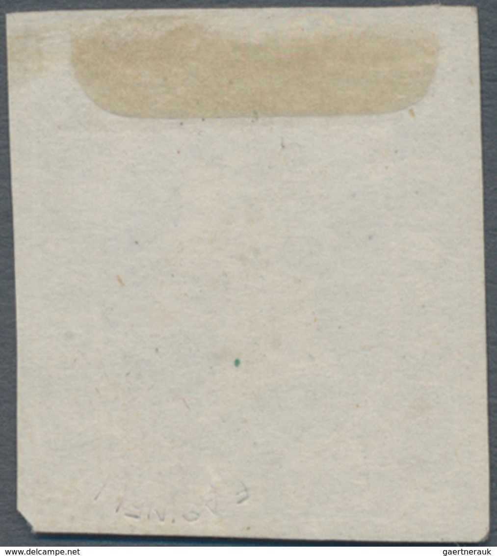 Italien - Altitalienische Staaten: Sardinien: 1851, 20 C Blue Unused Without Gum, Three Sides Full M - Sardinië