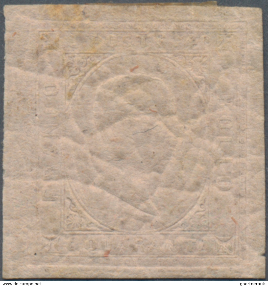 Italien - Altitalienische Staaten: Sardinien: 1853, 40 C Light Rose Unused With Original Gum, All Si - Sardinia