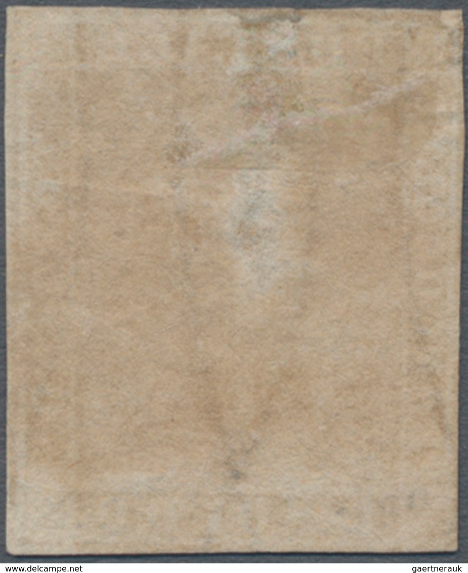 Italien - Altitalienische Staaten: Toscana: 1857, 1 Soldo Ochre, Unused Without Gum. Thin At Top, Bu - Toskana